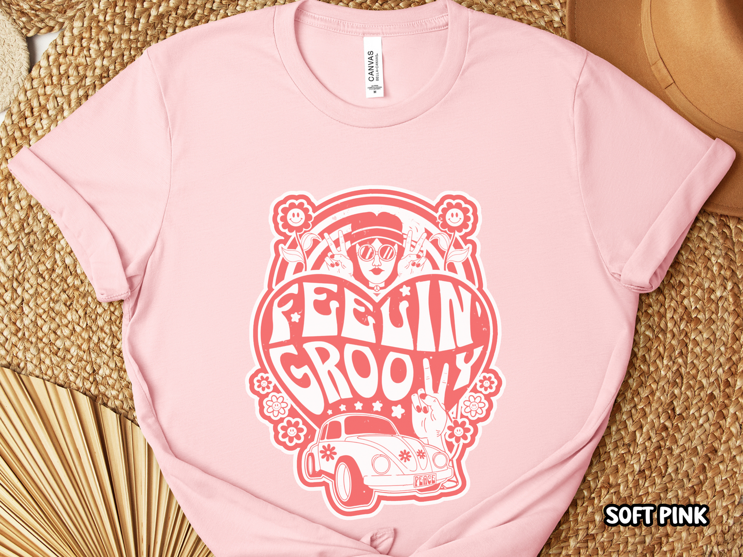 Feelin' Groovy Flower Child Hippy Love Shirt