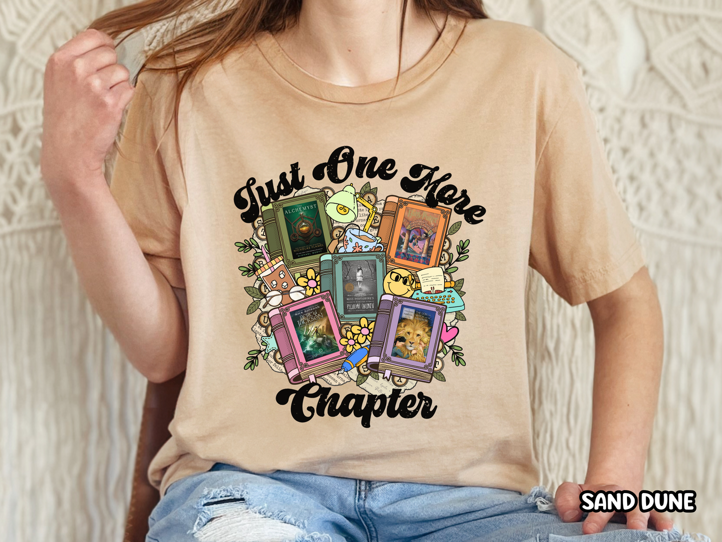 Just One More Chapter Custom Book Cover Bookish Shirt