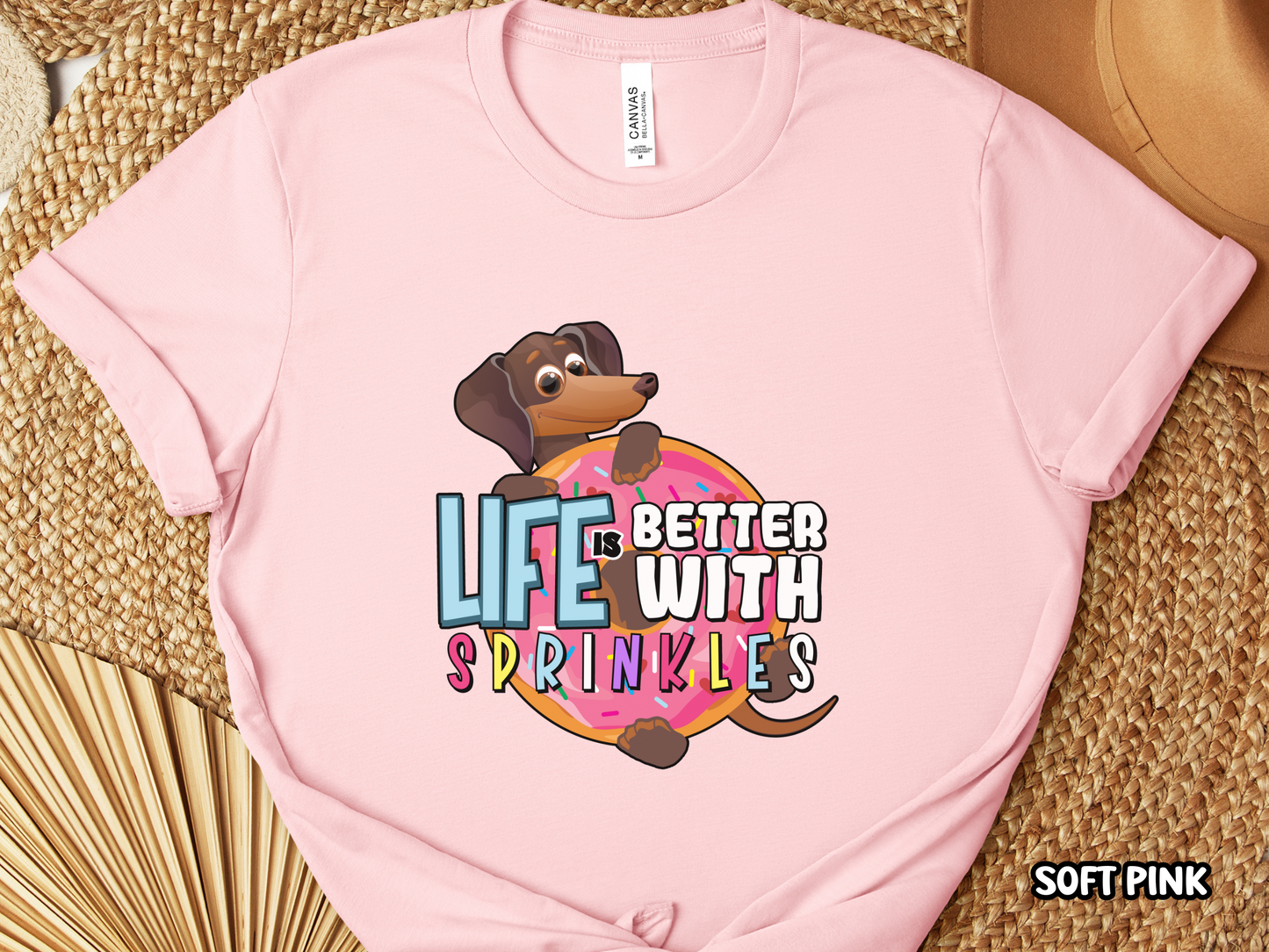 Life Is Better With Sprinkles Dachshund & Donut Shirt