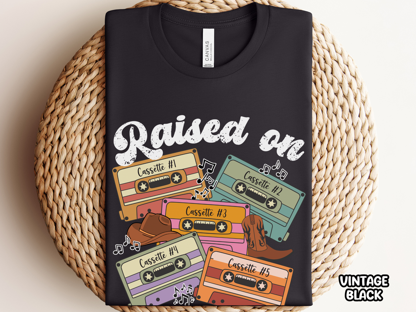 Raised On 'Any Artist' Retro Cassette Tape Fully Custom Music Shirt