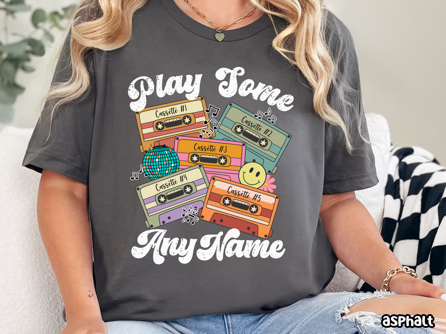 'Any Artist' Play Some Pop Retro Cassette Tape Fully Custom Music Shirt