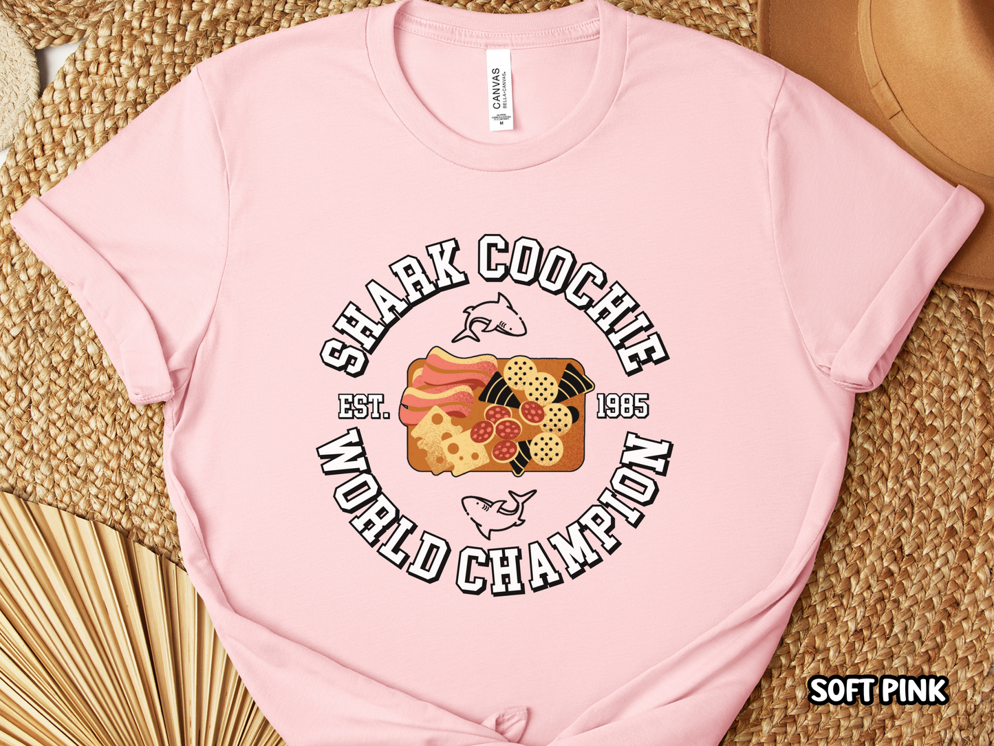 Shark Coochie World Champion Funny Charcuterie Shirt