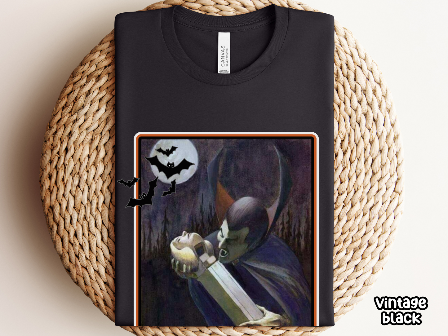 Spooky Vampire Pez Spoof Vintage Style Halloween Tee