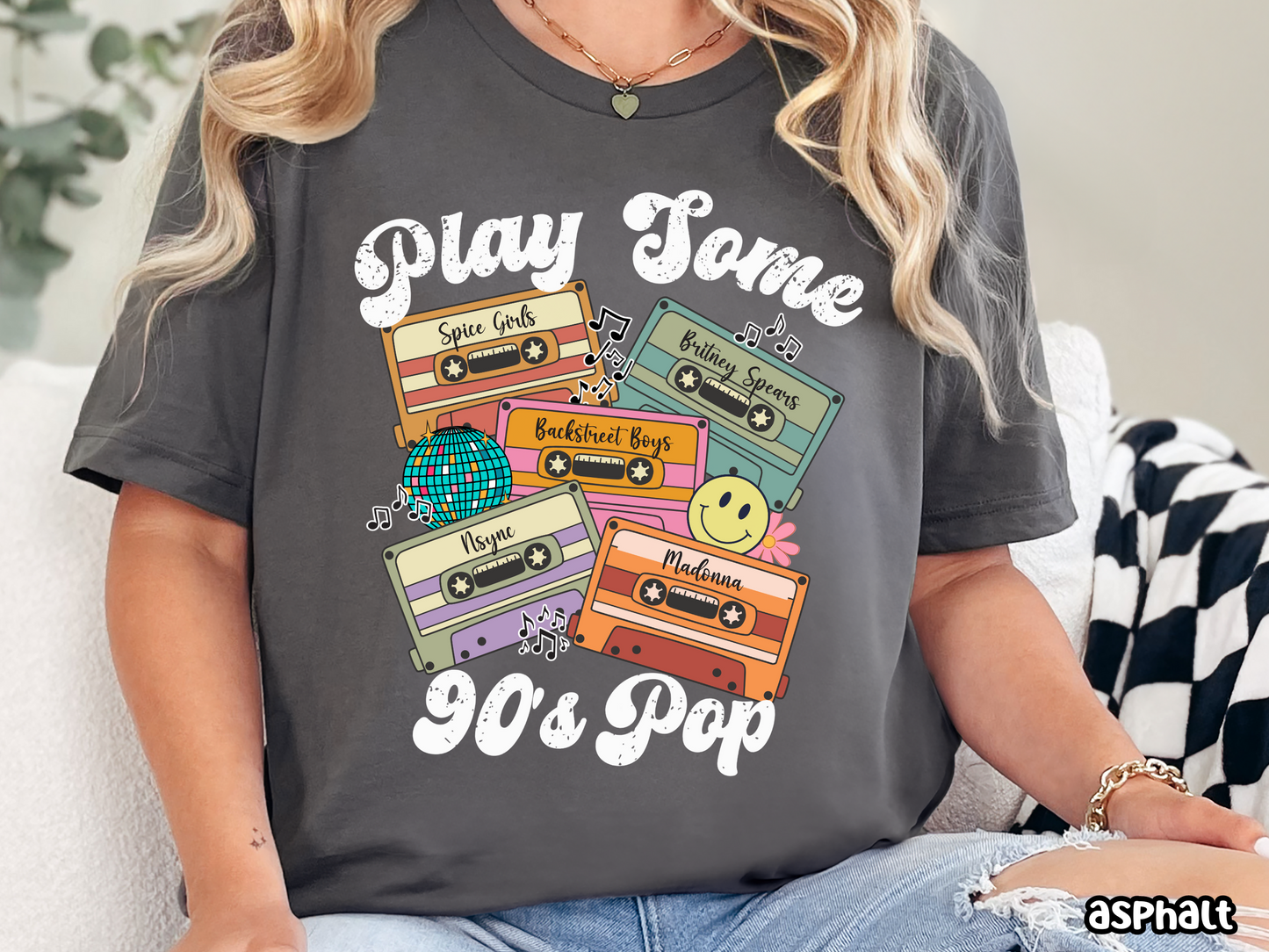 90's Pop Play Some Pop Retro Cassette Tape Fully Custom Music Shirt