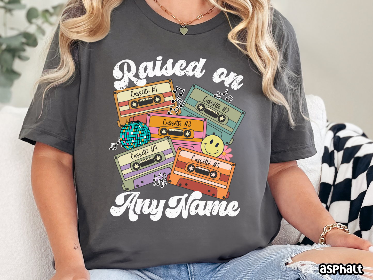 'Any Artist' Raised on Pop Retro Cassette Tape Fully Custom Music Shirt