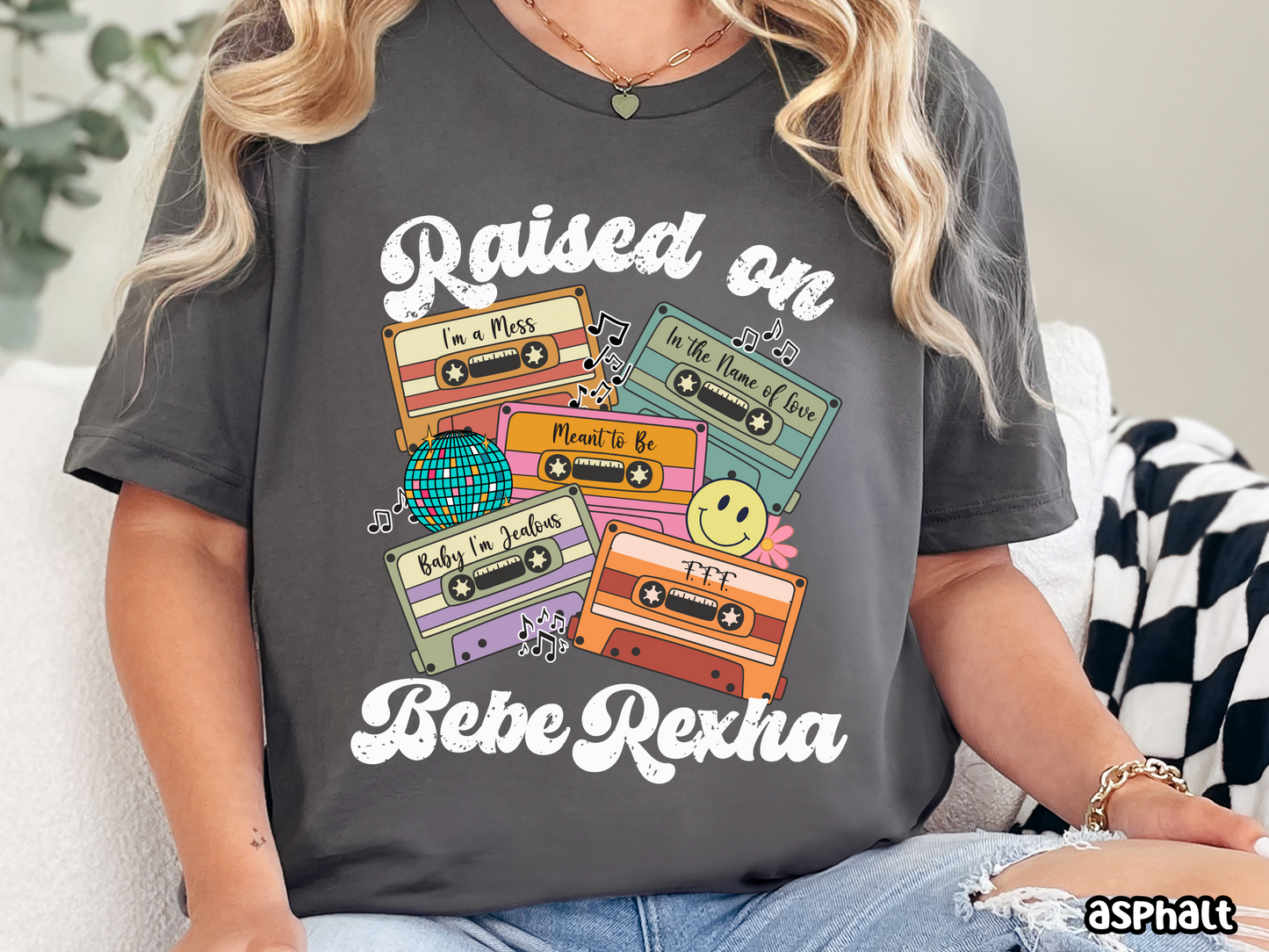 Bebe Rexha Raised on Pop Retro Cassette Tape Fully Custom Music Shirt