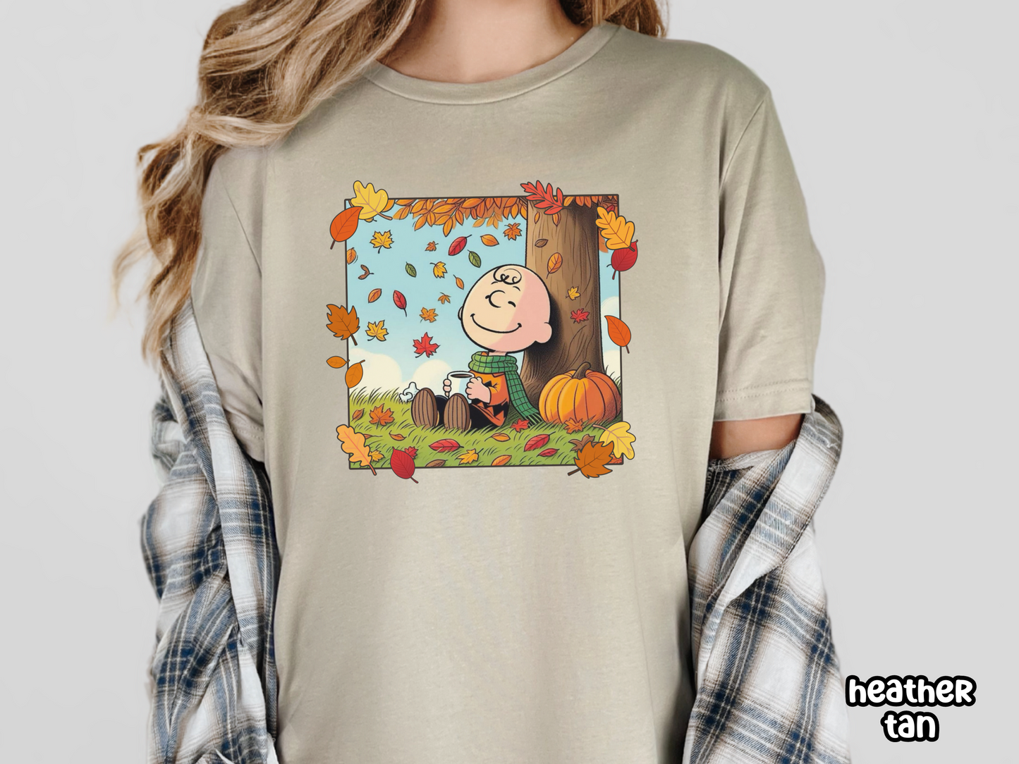 Charlie Pumpkin & Leaves Graphic Tee