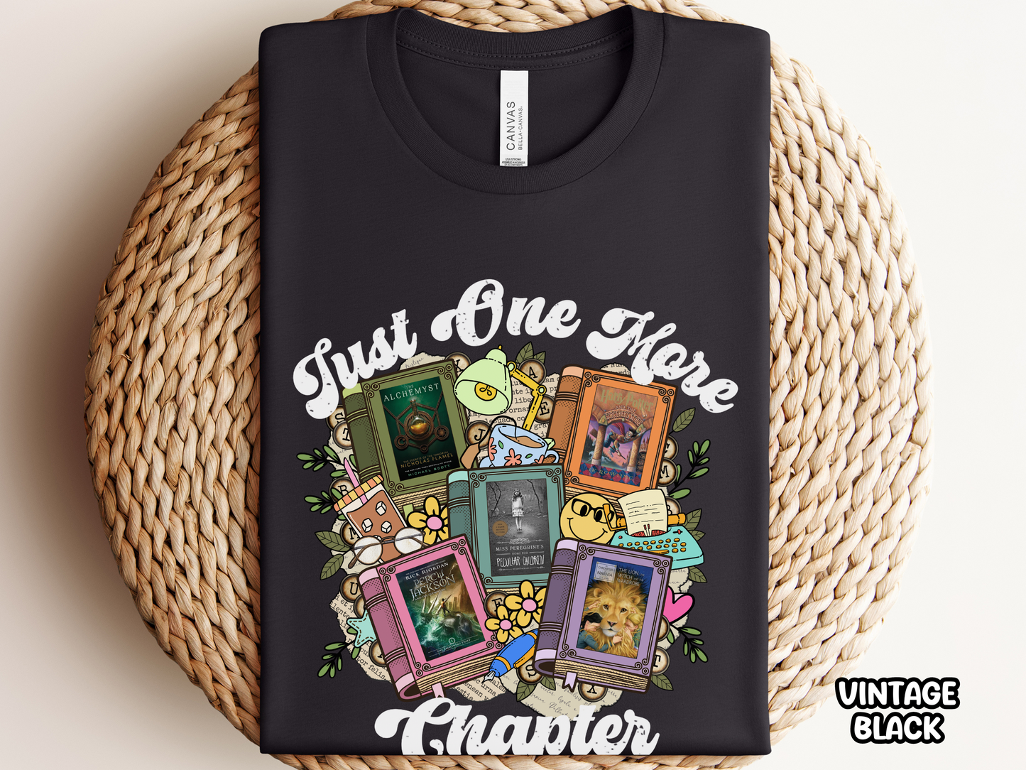 Just One More Chapter Custom Book Cover Bookish Shirt