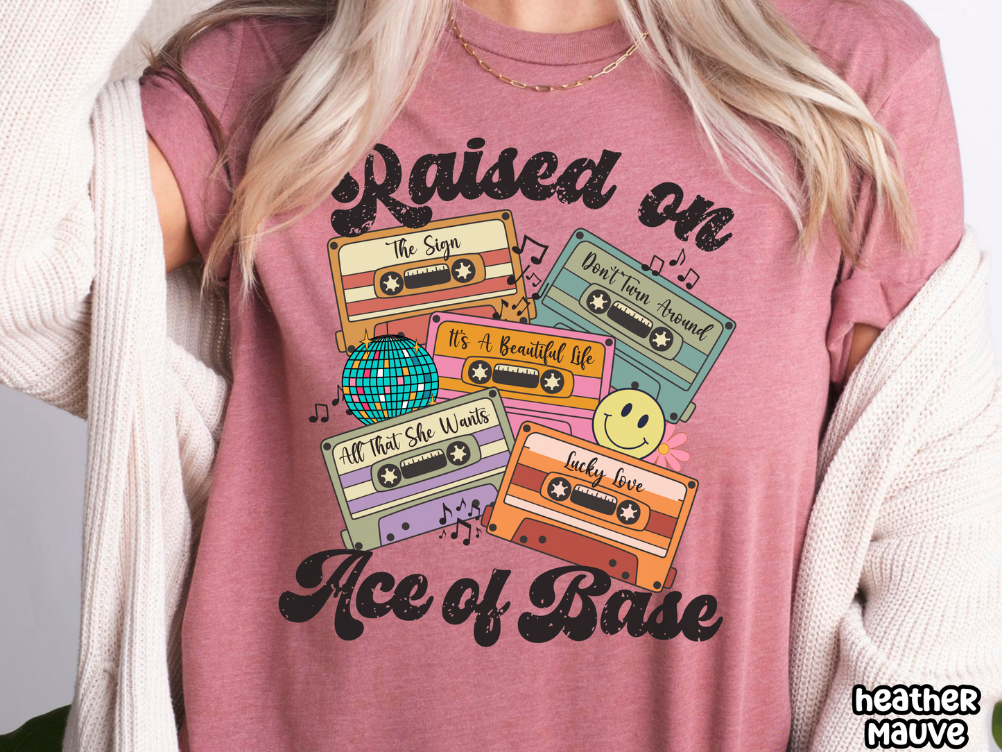 Ace of Base Raised on Pop Retro Cassette Tape Fully Custom Music Shirt