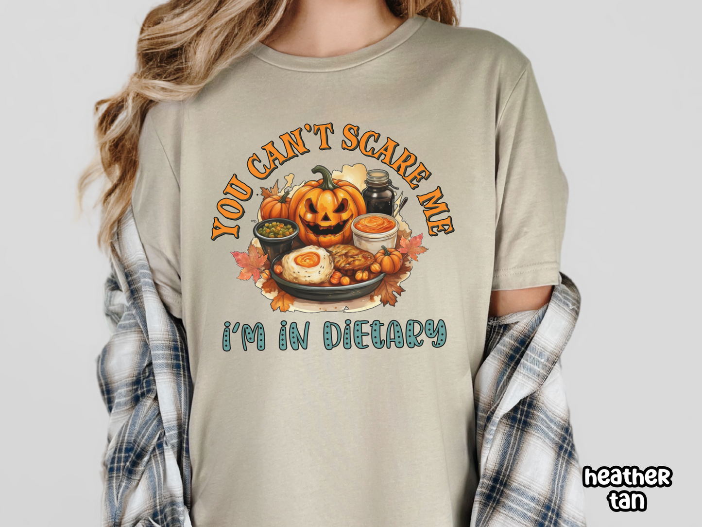 Can't Scare Me Dietary Nursing Halloween Tee