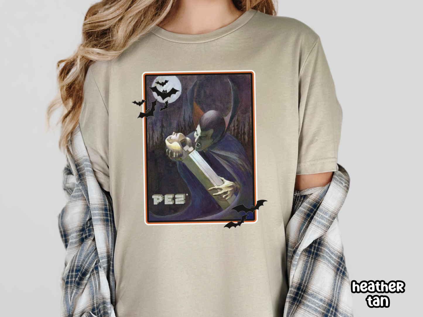 Spooky Vampire Pez Spoof Vintage Style Halloween Tee