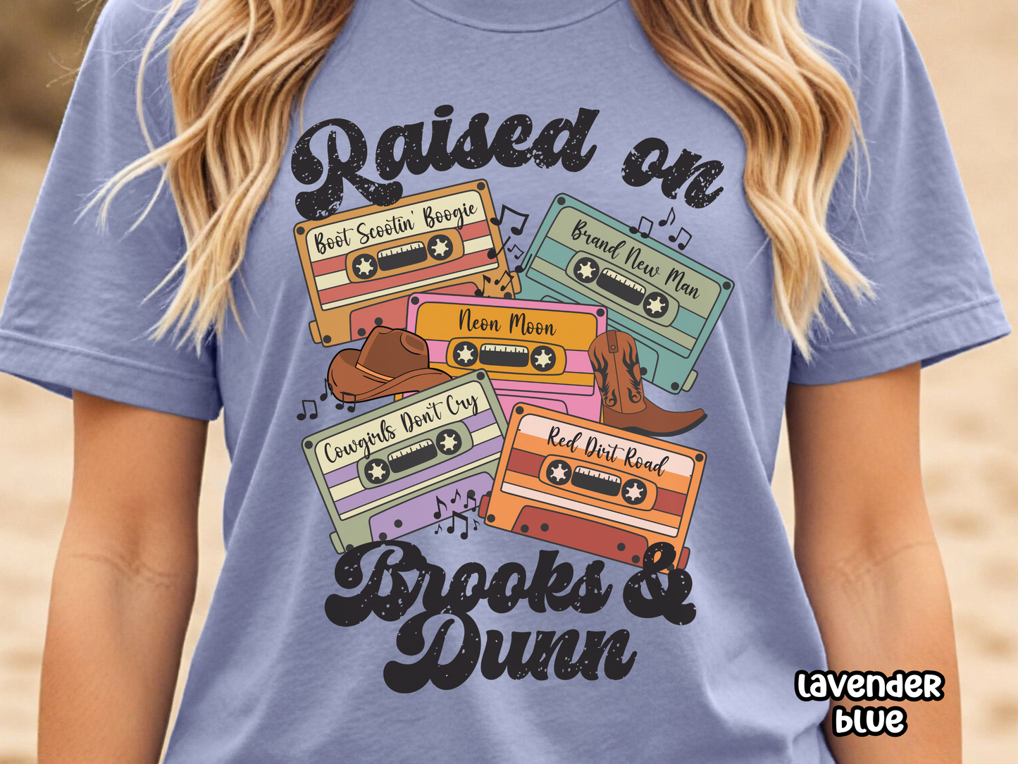 Raised On BrooksDunn Retro Cassette Tape Custom Music Shirt