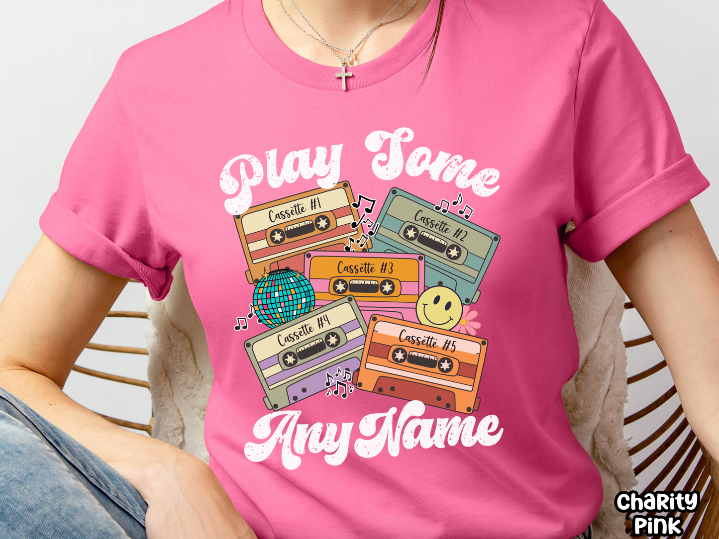 'Any Artist' Play Some Pop Retro Cassette Tape Fully Custom Music Shirt