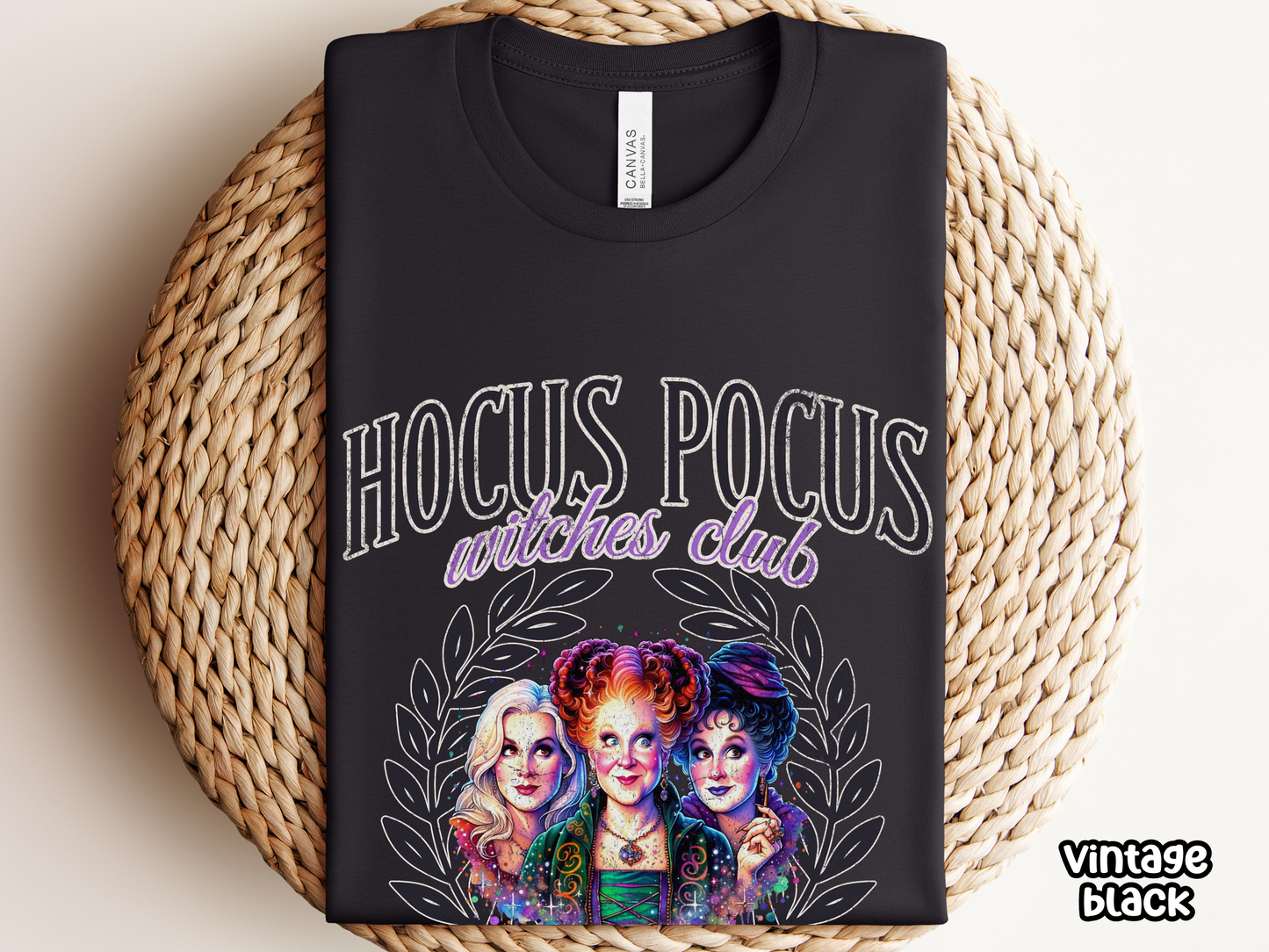 Hocus Pocus Witches Club Girly Halloween Tee