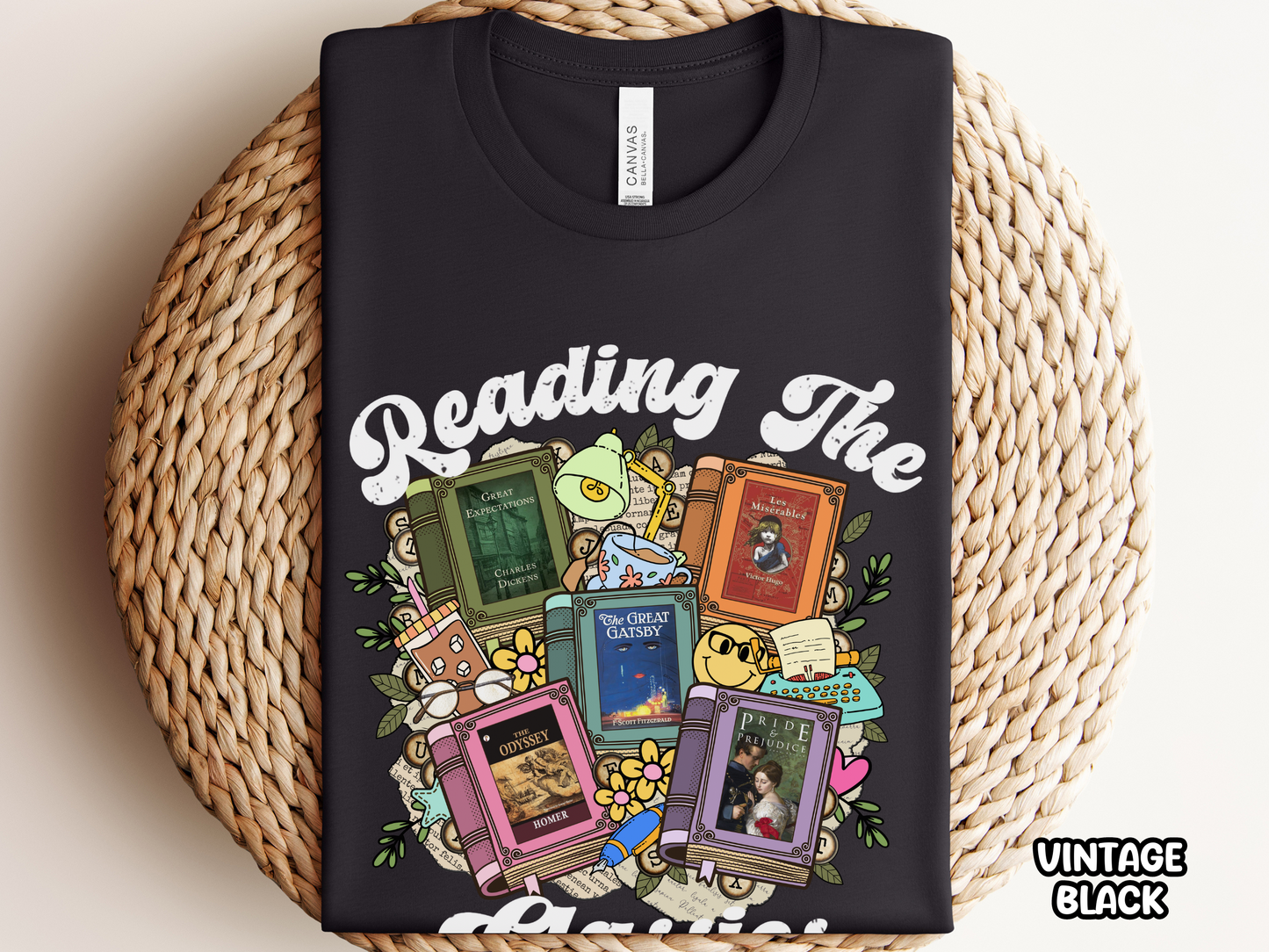 Reading The Classics Custom Book Cover Bookish Shirt