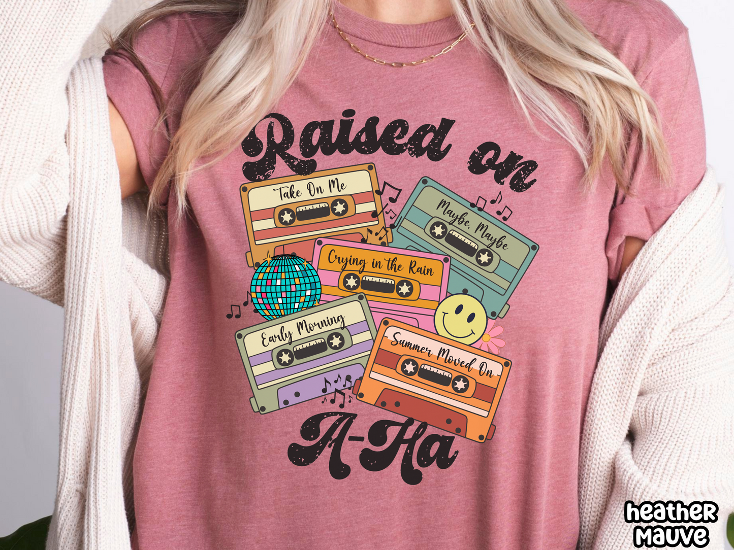 A-Ha Raised on Pop Retro Cassette Tape Fully Custom Music Shirt