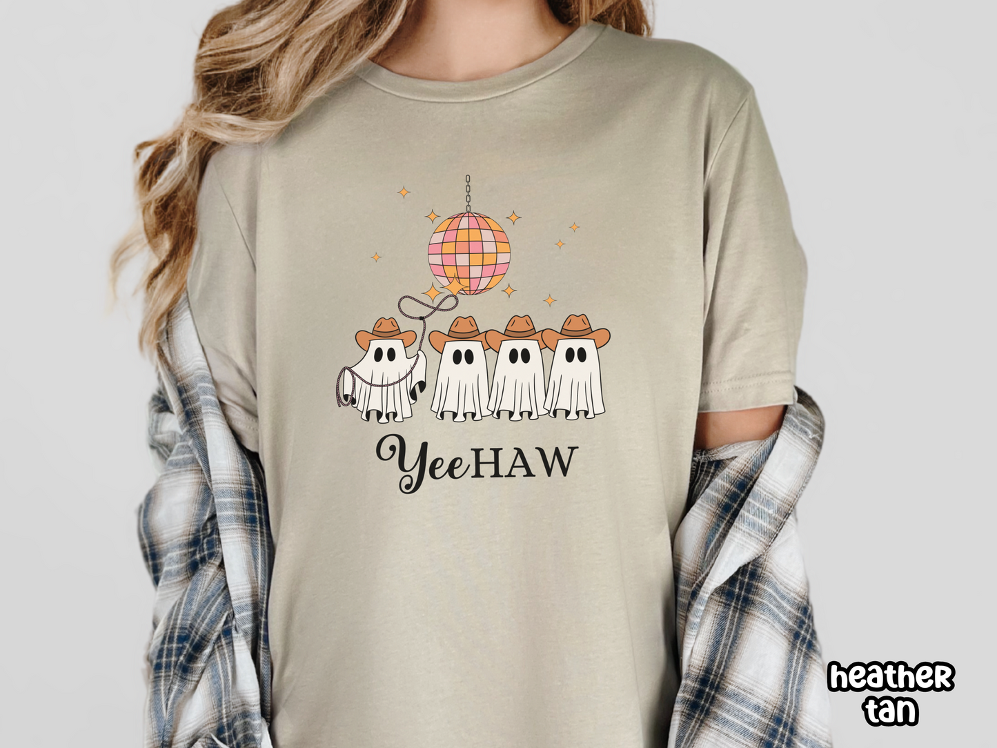 Western Disco Ghost Retro Halloween Shirt