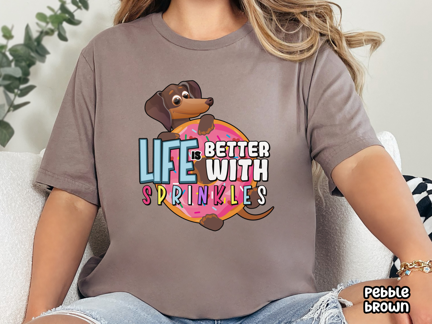 Life Is Better With Sprinkles Dachshund & Donut Shirt