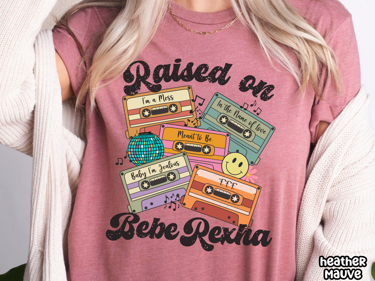 Bebe Rexha Raised on Pop Retro Cassette Tape Fully Custom Music Shirt